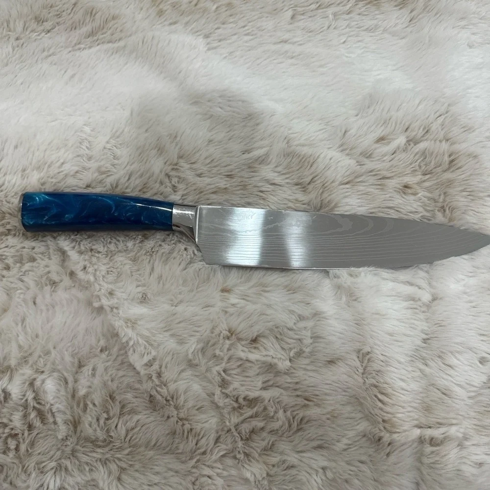 Blue Stainless Steel Kitchen Knife
